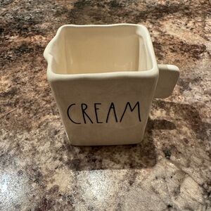 Rae Dunn Cream Square Mug